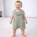 Conjunto Jardineira Coala Verde