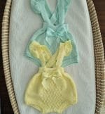 Fofo Margarida 100% Algodão para bebé cor verde e amarelo - Alecrim Jasmim
