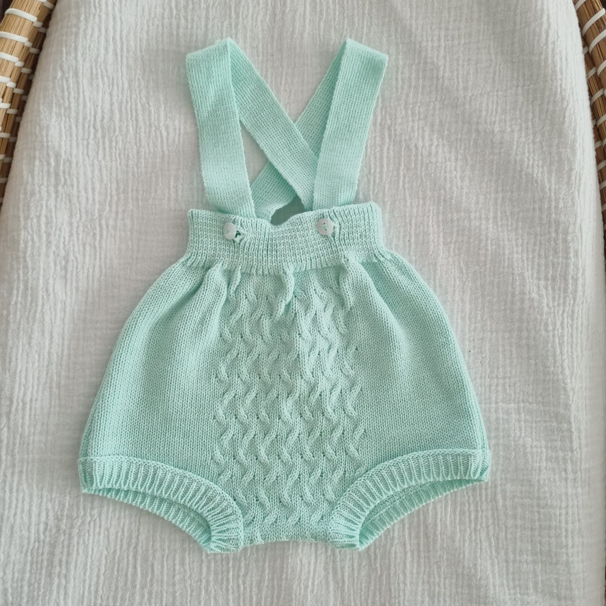 Fofo Nóe 100% Algodão para bebé cor verde água - Alecrim Jasmim