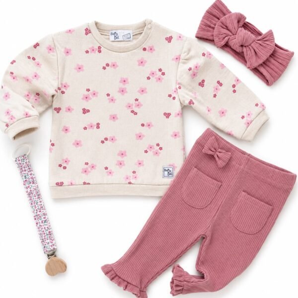 Conjunto calças flare florido - Babybol