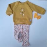 Conjunto Flor com Calças Flare - Babybol - conjunto