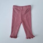 Conjunto calças flare florido - calças detalhe de trás