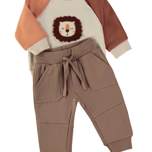 Camisola leão Babybol com calças joelheiras reforçadas