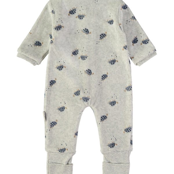 Costas do babygrow Babybol tartarugas com punhos tornozelo